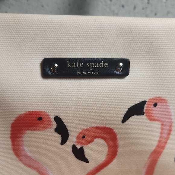 Kate Spade Flamingo Parade Tote - Cream and Pink - Picture 2 of 8